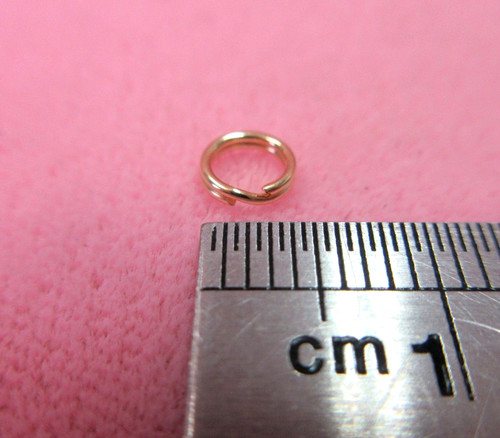 14k solid yellow gold split - 14k,