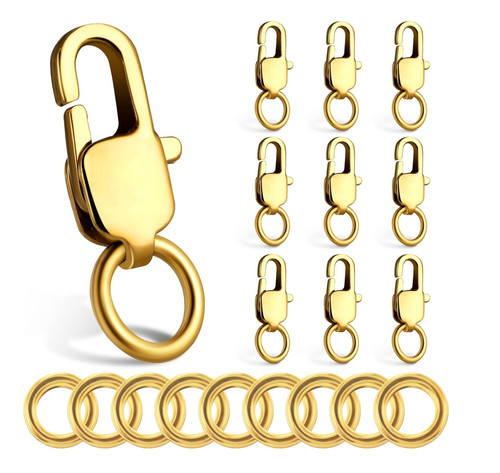 10pcs set 14k solid yellow - solid,